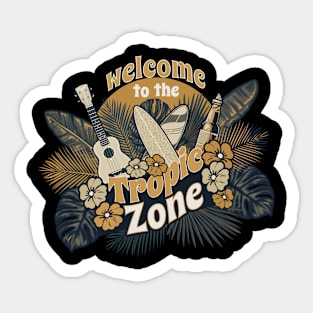 Sunny Tropic Zone Sticker